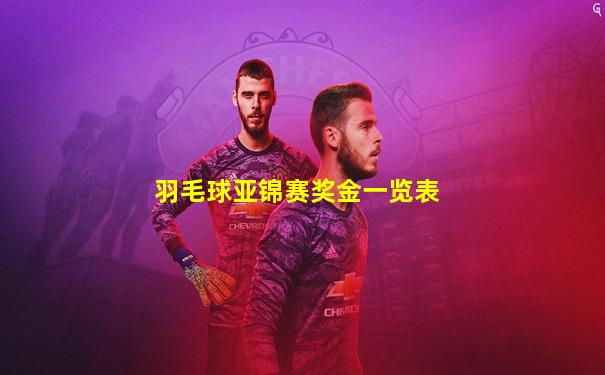 羽毛球亚锦赛奖金一览表